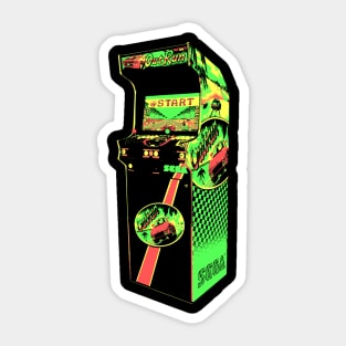 Out Run Retro Arcade Game 2.0 Sticker